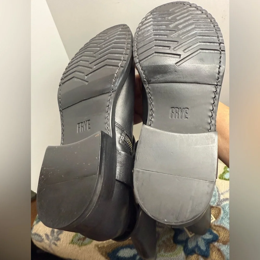 Frye Tall Harness Equestrian Riding Side Zip Boots 10 NWT - Picture 7 of 7